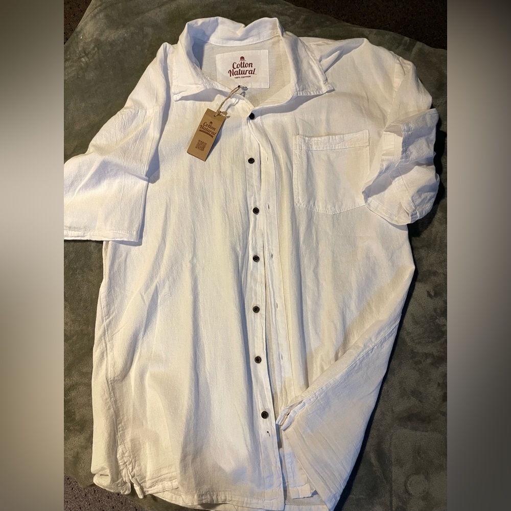 Cotton Natural islander shirt